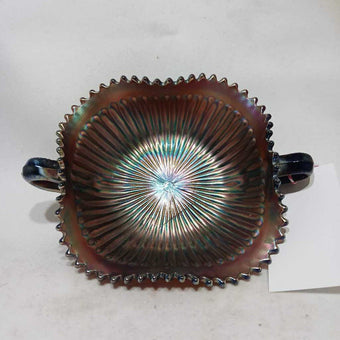 Northwood carnival glass striped rays