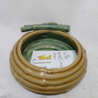 Vintage Bamboo Planter