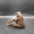 Hand carved wooden bear signed by artist