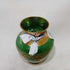 Vintage Bohemian Glass Vasevechia Green and Gold, 5