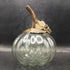 Clear glass pumpkin