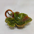 Handmade Leaf Shaped Pottery Dish (signed)