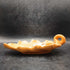 Vtg ceramic leaf shaped dish w/acorns