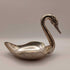 Silver swan soap dish