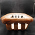 Woven ceramic bread basket