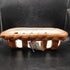 Woven ceramic bread basket