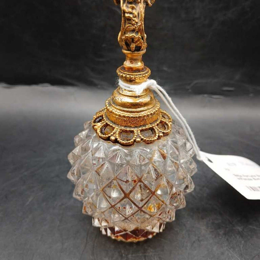 1940s Perfume Bottle w/Female Bust Stopper