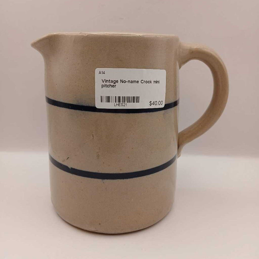 Vintage No-name Crock mini pitcher