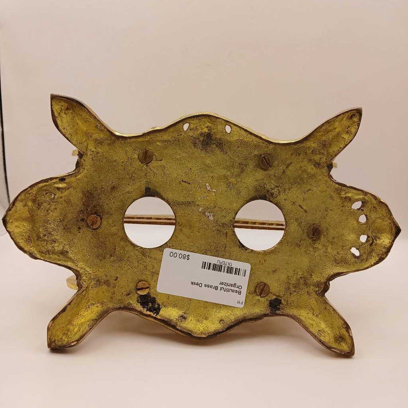 Beautiful Brass Desk Organizer