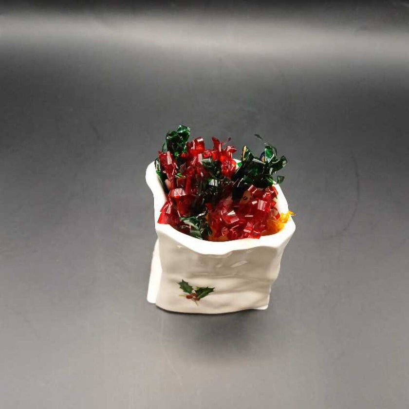 Ceramic Holly Toothpick Holder