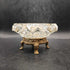 Crystal Brass Footed Ashtray