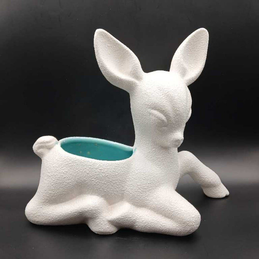 Ceramic deer planter