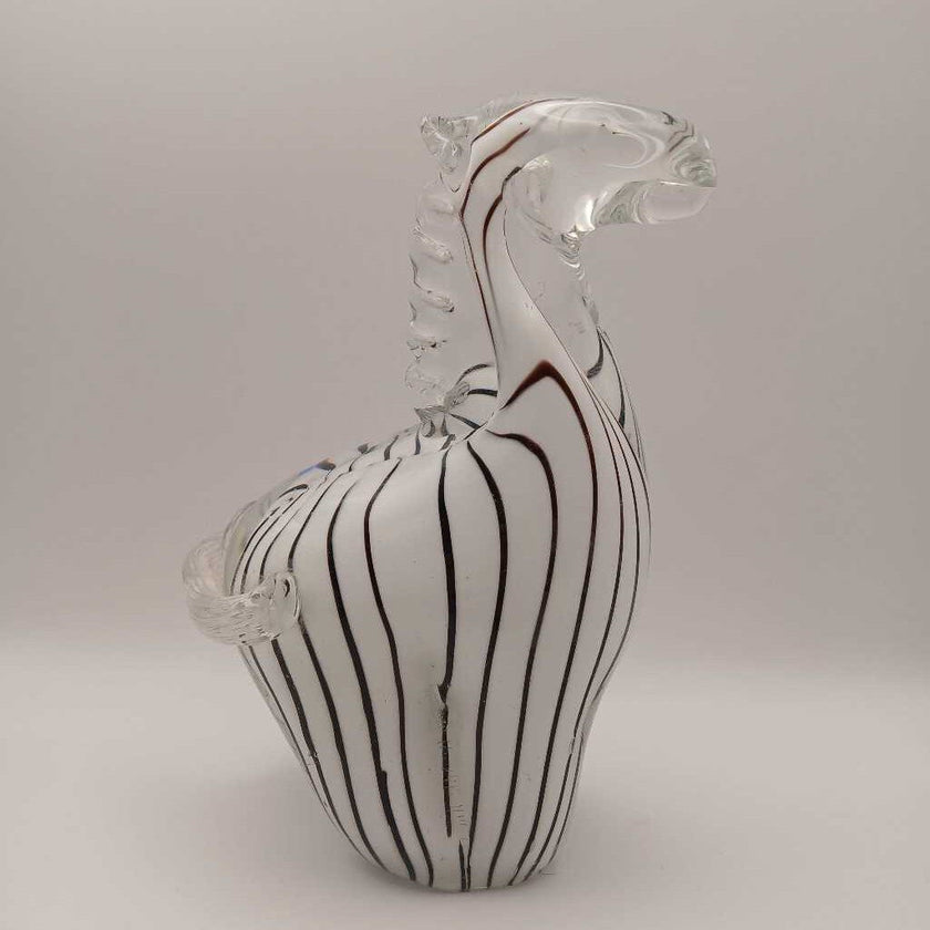 blown glass zebra