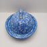 Stangl blue and white town & country butter dish