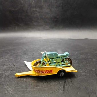 Lesley matchbox #38 Honda motorcycle w/ trailer English made