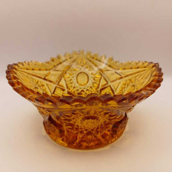 Vintage Amber Glass Dish