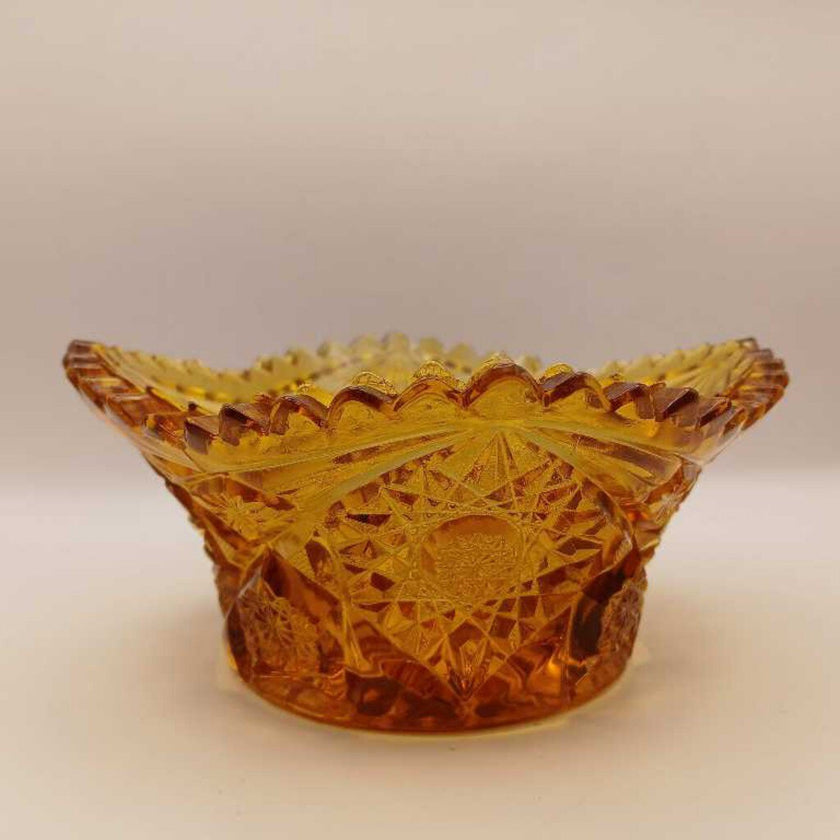 Vintage Amber Glass Dish