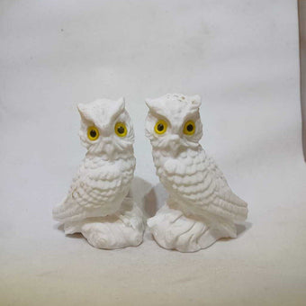 Pair of Alabaster owls