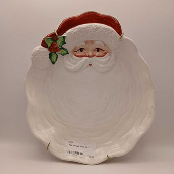 Fitz & Floyd Santa Plate