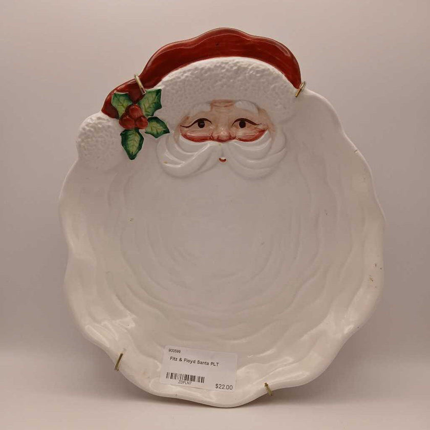 Fitz & Floyd Santa Plate