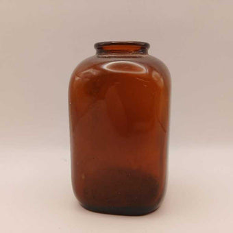 Vintage Brown Glass Snuff Bottle