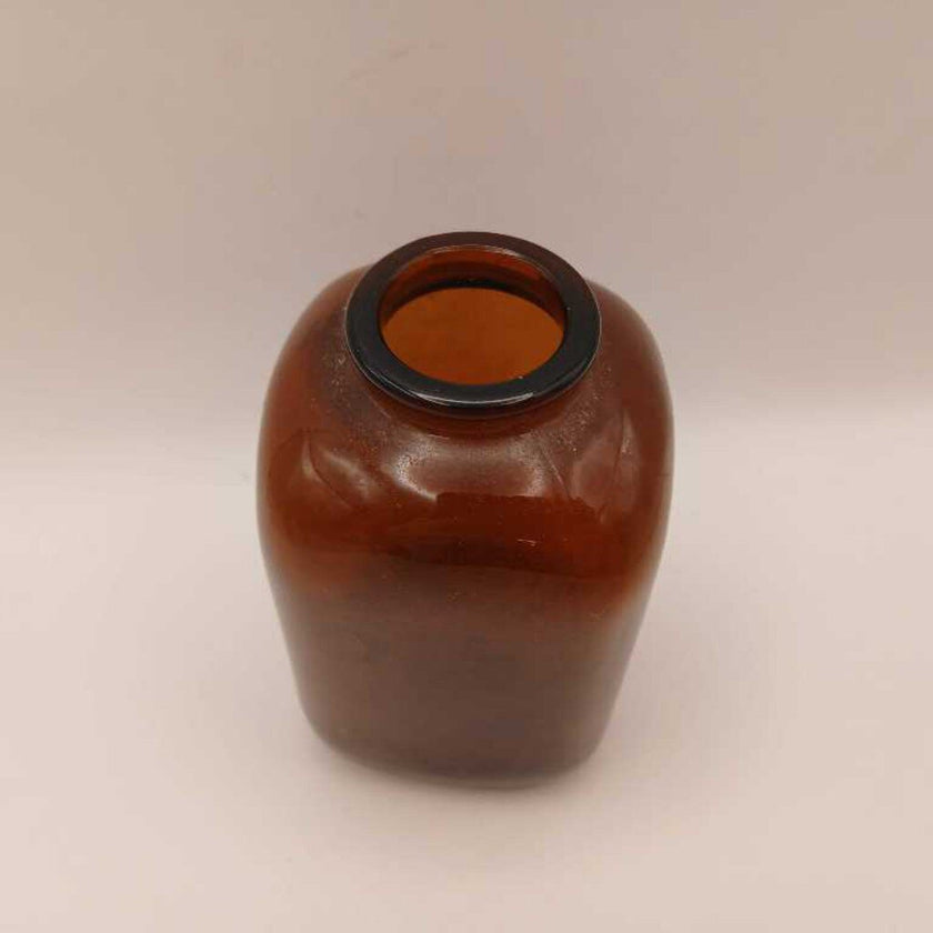 Vintage Brown Glass Snuff Bottle