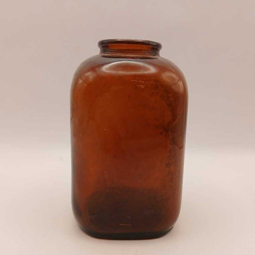 Vintage Brown Glass Snuff Bottle