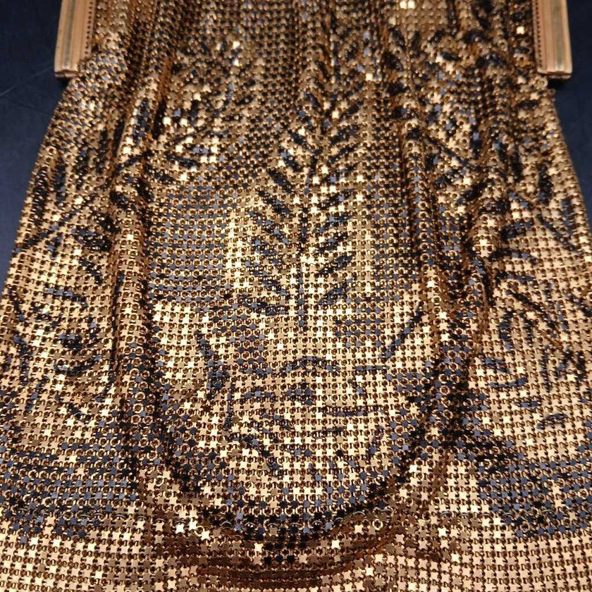 Antique Whiting and Davis gold mesh bag circa 1920