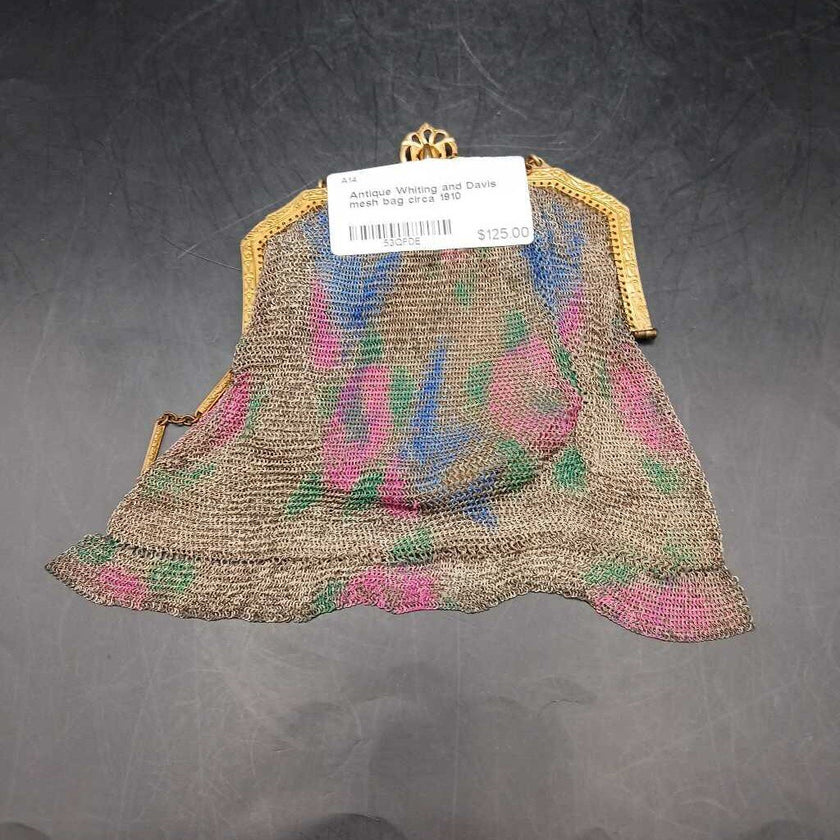 Antique Whiting and Davis mesh bag circa 1910