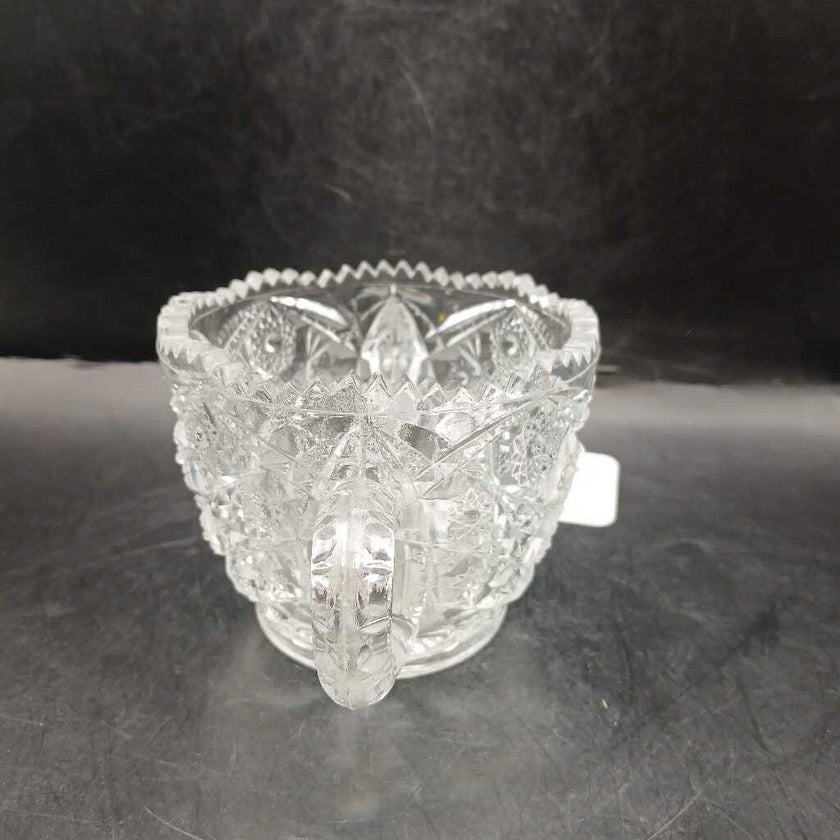 Vintage McKee sawtooth glass bowl