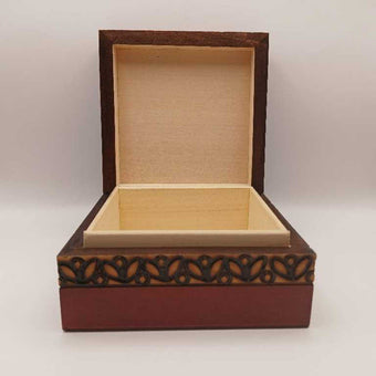 Polish Carved Wooden Box