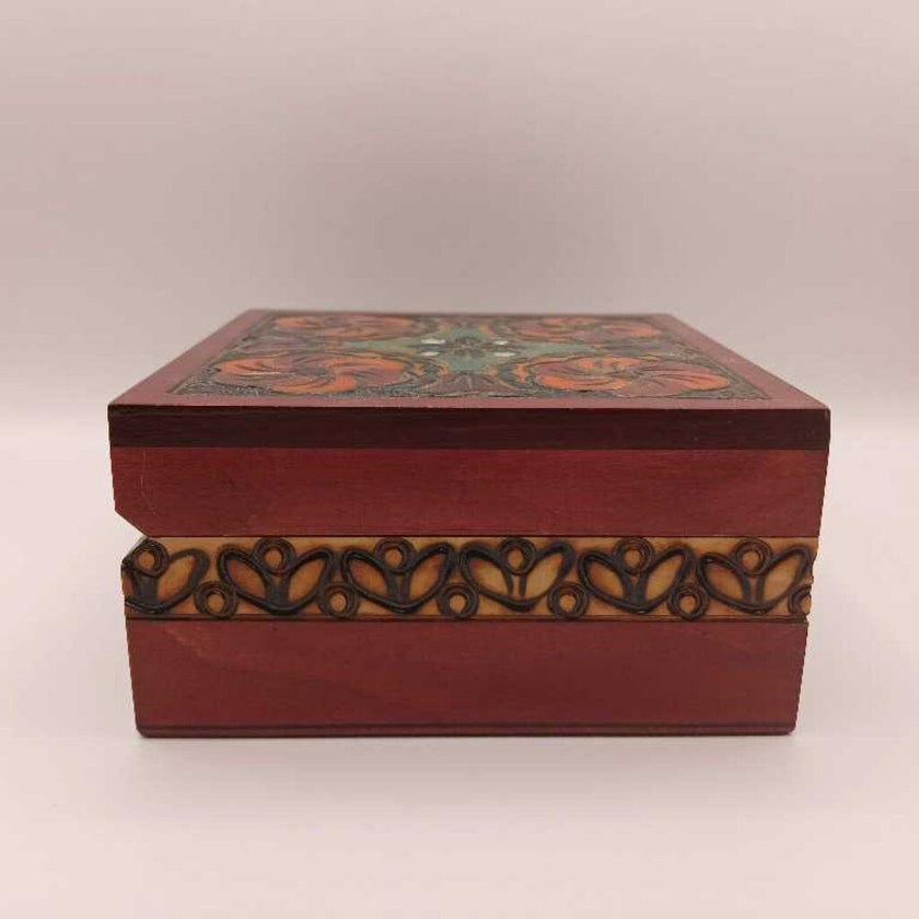 Polish Carved Wooden Box