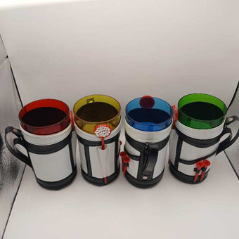 Golf bag Enesco vintage cup set of 4