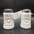 Fostoria Winburn White Milk Glass Salt & Pepper Shaker Set