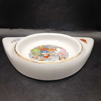 Porcelain High Chair Baby Dish 1912