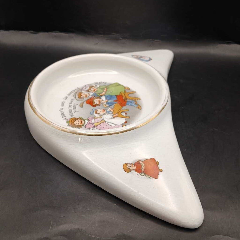 Porcelain High Chair Baby Dish 1912