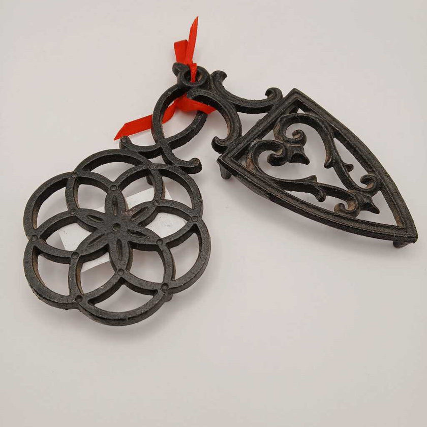 Pair of Small Iron Trivets