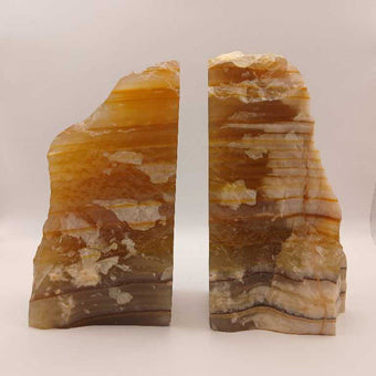 Onyx Natural Stone Bookends 1 of 2