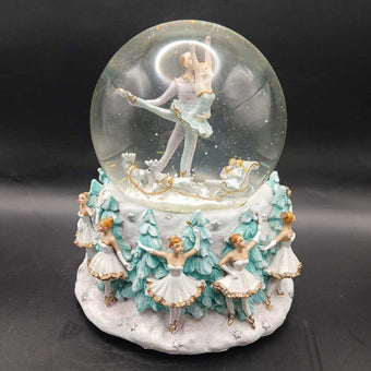 Ballerina Snow Globe - Nutcracker Music Box