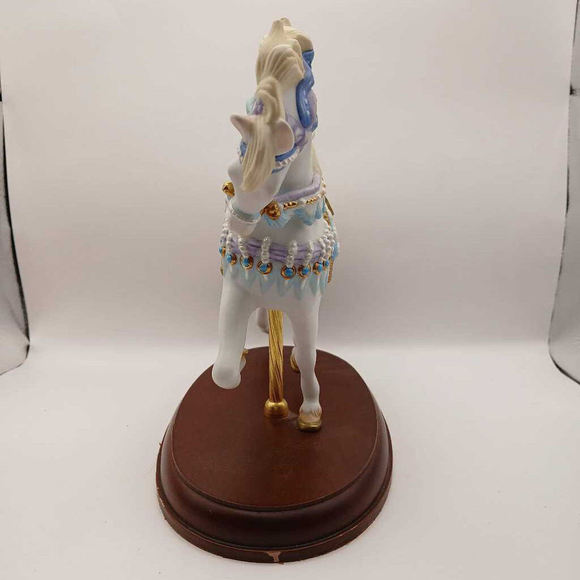 Lenox 1998 Christmas Carousel Horse Snow Man