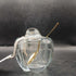 Tiffany & Co. Elsa Peretti Signed Crystal Apple Jam Jar w/Gold Spoon