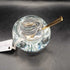 Tiffany & Co. Elsa Peretti Signed Crystal Apple Jam Jar w/Gold Spoon