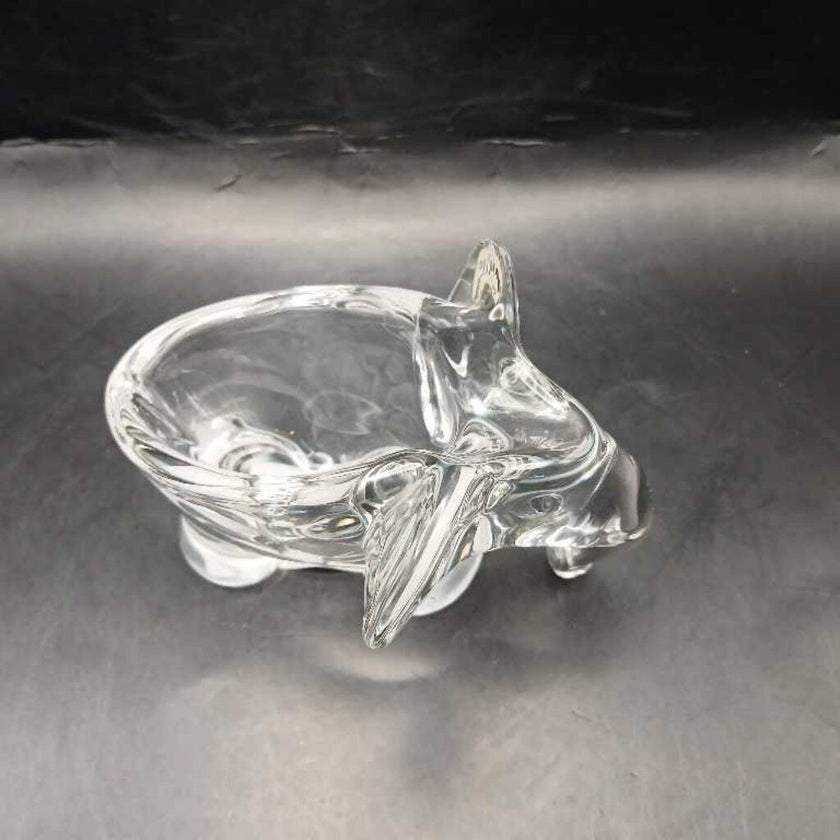 French Vannes Glass Elephant Pipe Rest/Ashtray