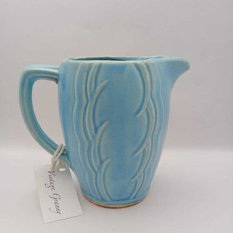 McCoy 1960 Blue Scallop Pitcher