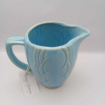 McCoy 1960 Blue Scallop Pitcher