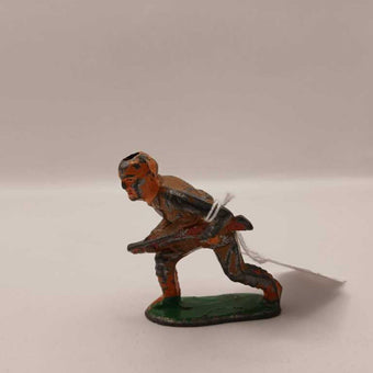 Barclay lead soldier bent over at waist