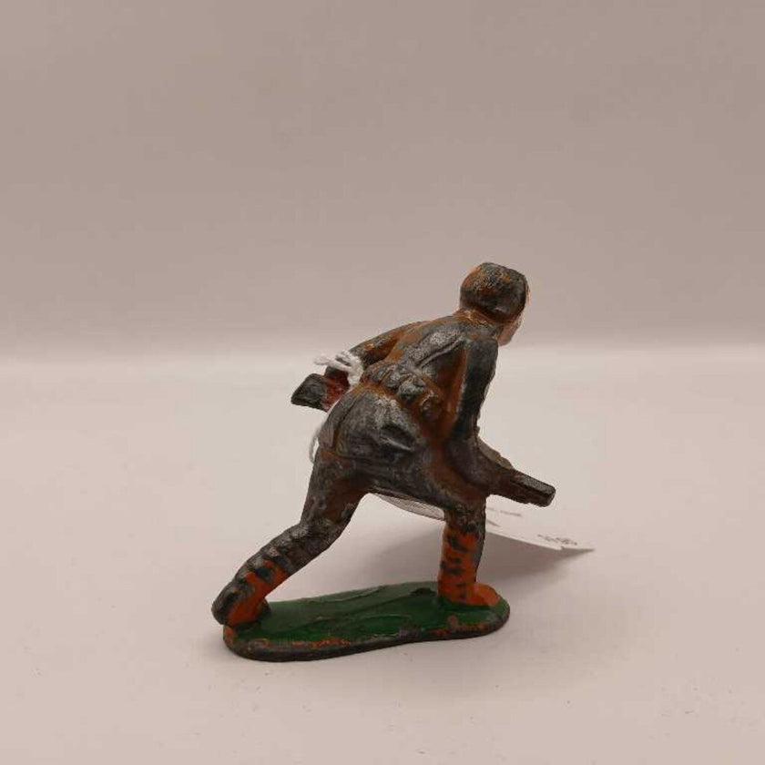 Barclay lead soldier bent over at waist
