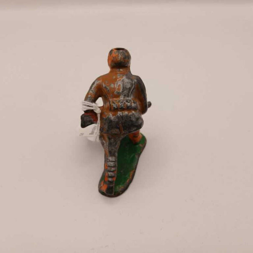 Barclay lead soldier bent over at waist