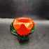 Red Blown Glass Flower