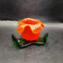 Red Blown Glass Flower